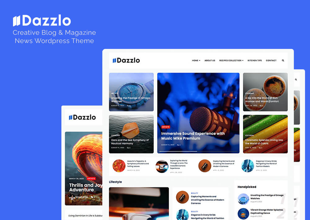 dazzle free wordpress theme